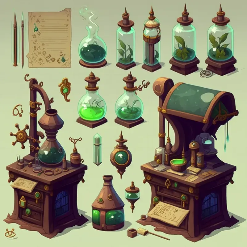 Game Environment Assets And Buildings