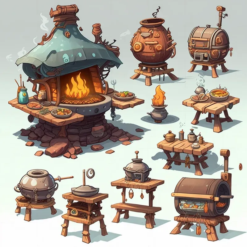 Game Environment Assets And Buildings