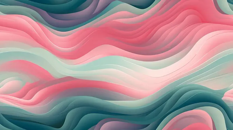 Pastel Serene Waves Wallpaper Tiles