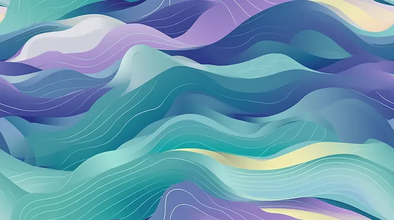 Pastel Serene Waves Wallpaper Tiles