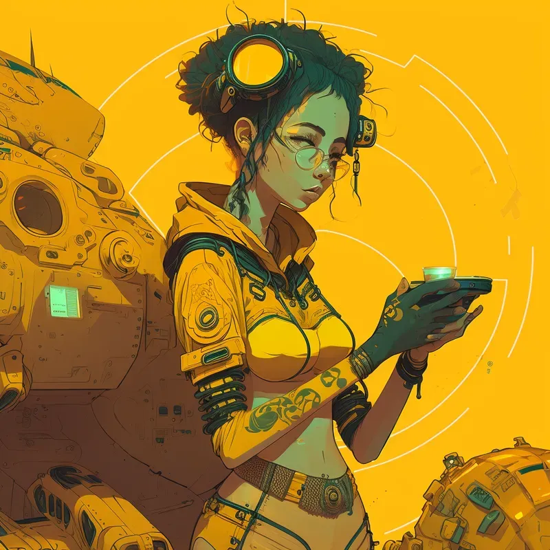 Collections Of Cyberpunk Anime Girls