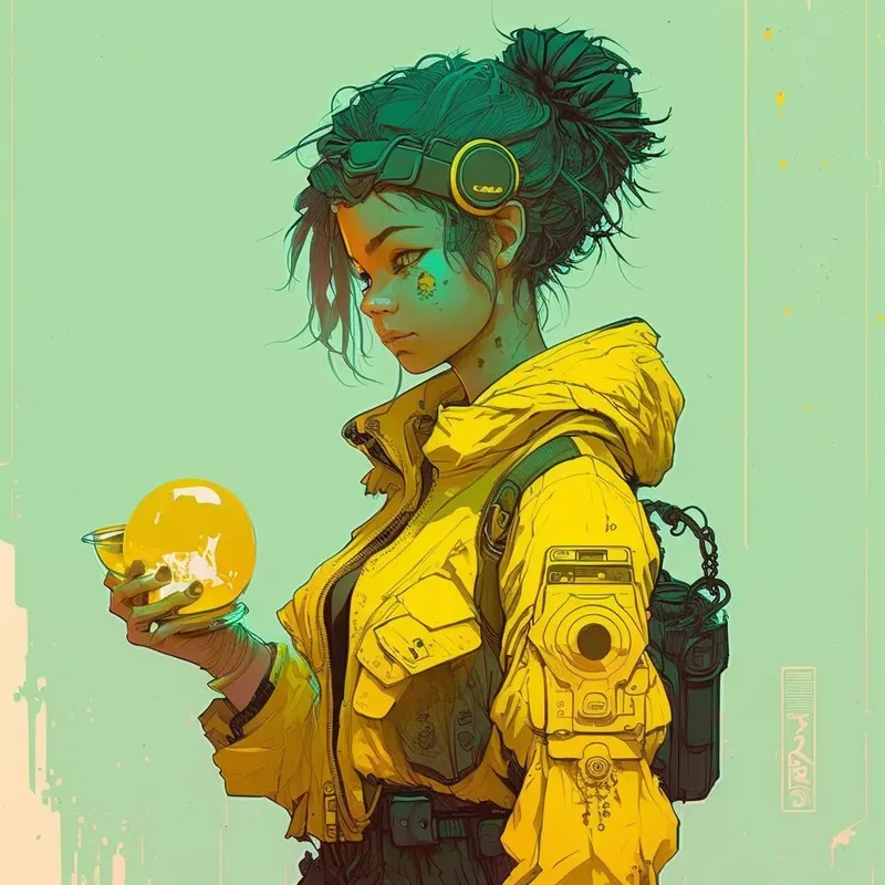 Collections Of Cyberpunk Anime Girls