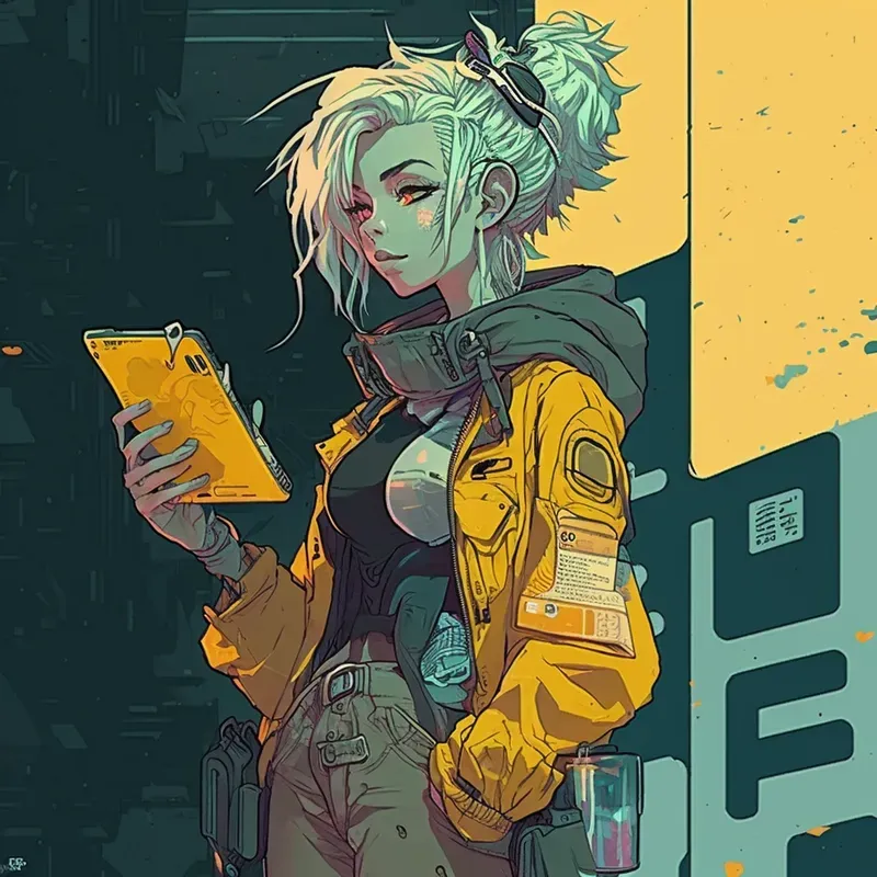 Collections Of Cyberpunk Anime Girls