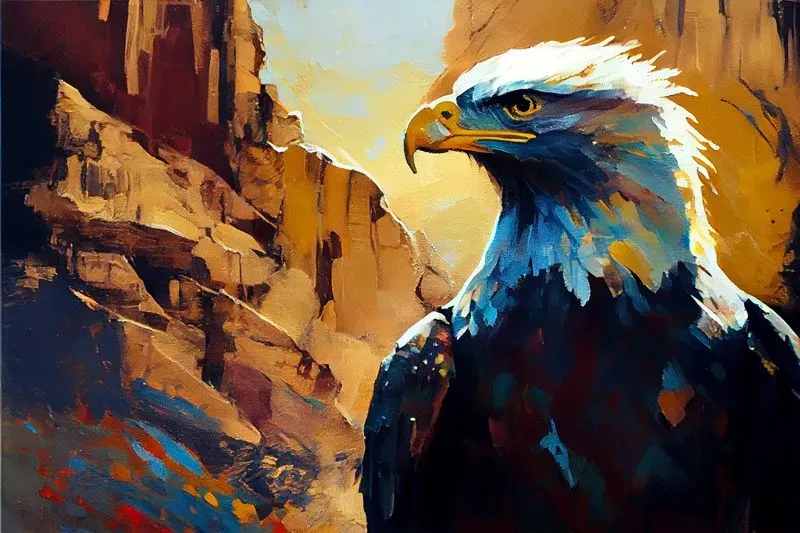 Abstract Acrylic Paintings Of Animals
