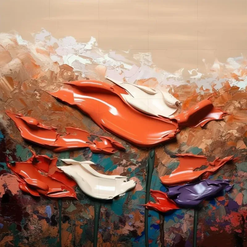 Brushstroke Abstract Art Paintings