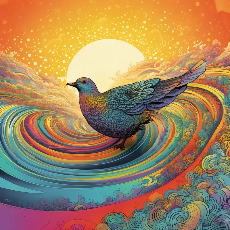 Psychedelic Rainbow Artworks