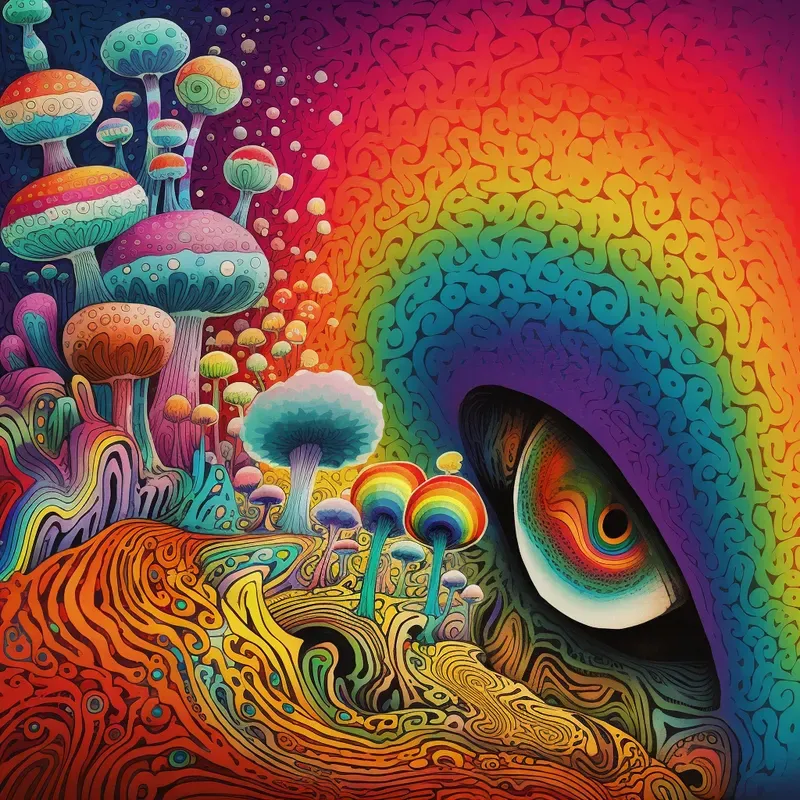 Psychedelic Rainbow Artworks