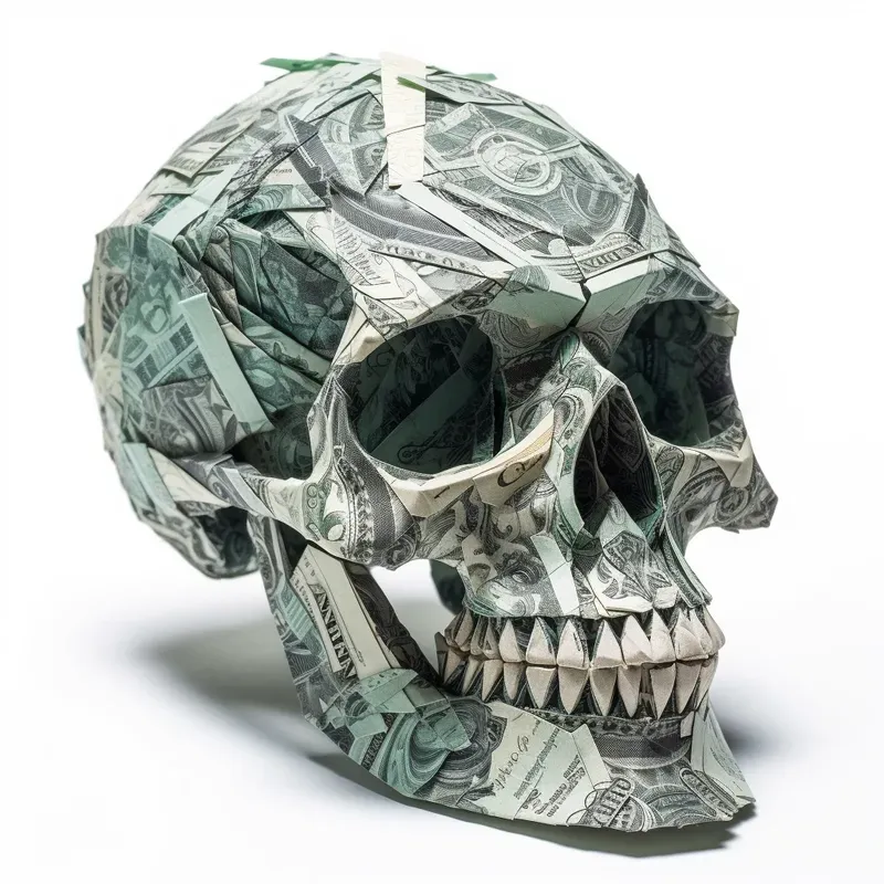 Money Origami Sculptures