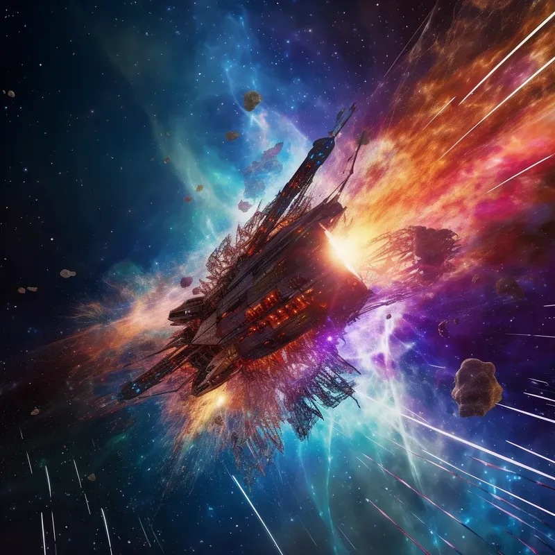 Epic Space Ships In The Universe