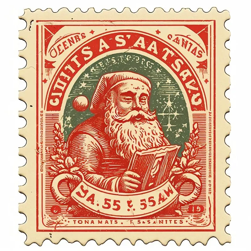 Vintage Style Postal Stamps
