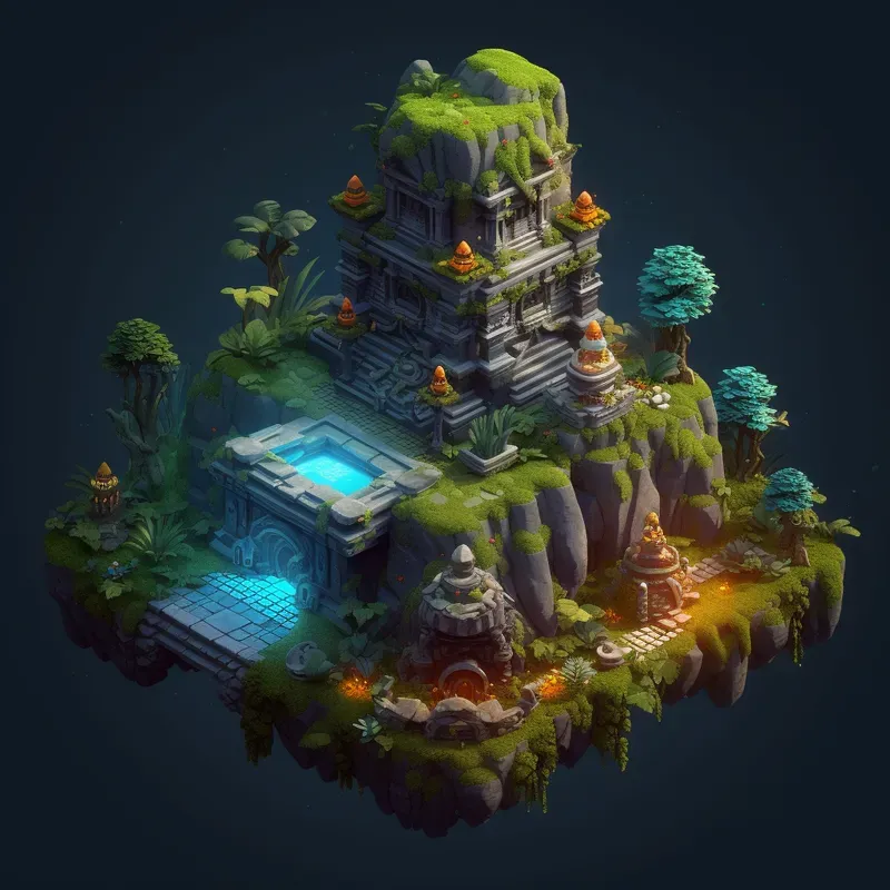 3D Isometric Game Assets