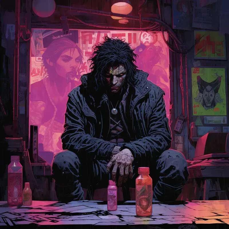 Vaporwave Cybernetic Illustrations