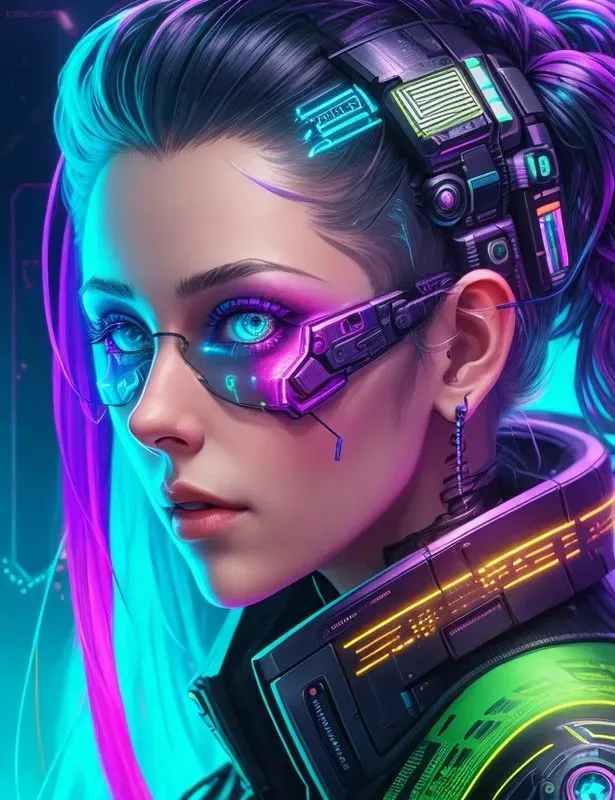 Cybernetic Hackers Portraits