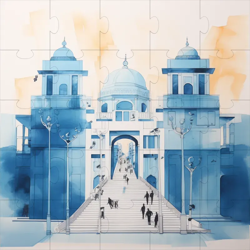 Bikash Bhattacharjee Ink Wash Paintings