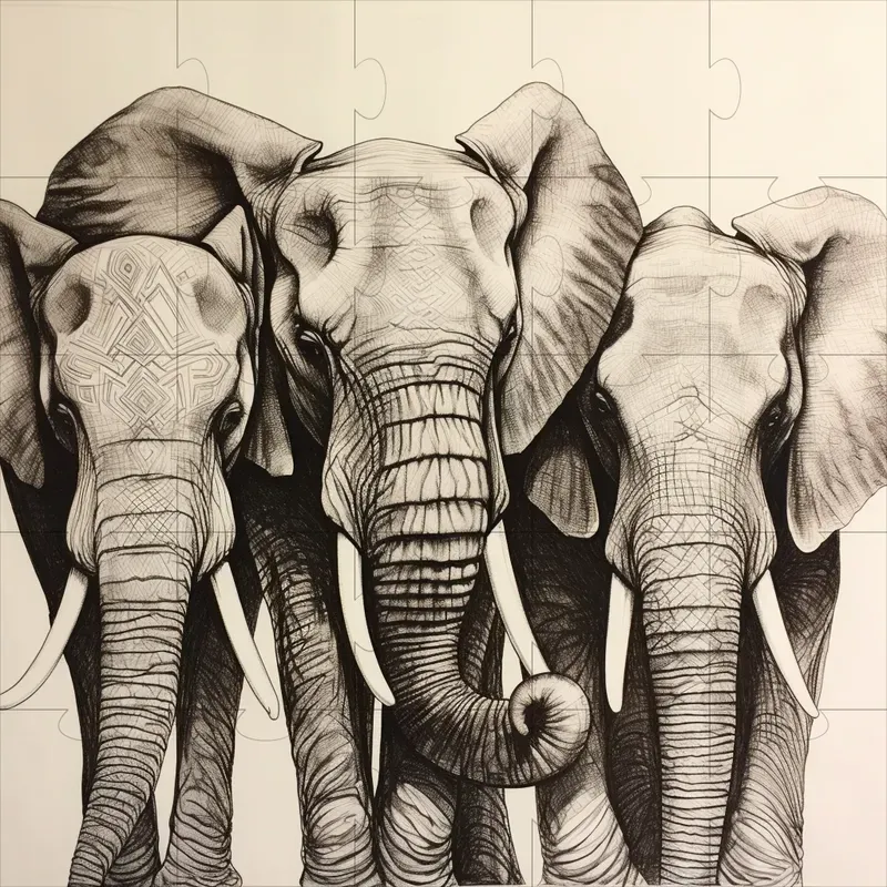 Ink Drawing Style Of George Petty