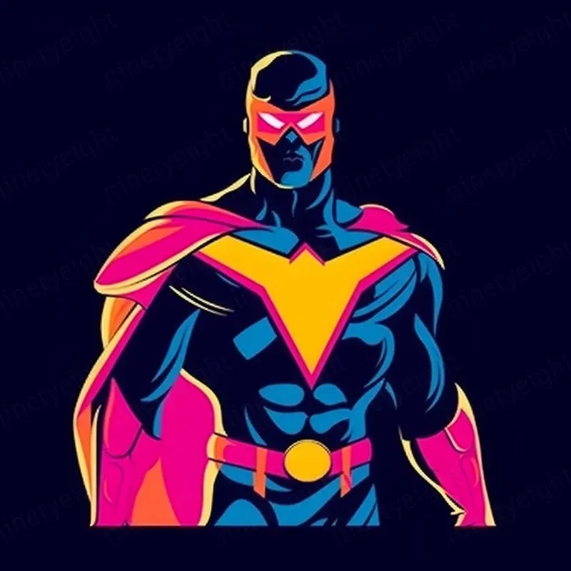 Vibrant 80s Style Illustrations