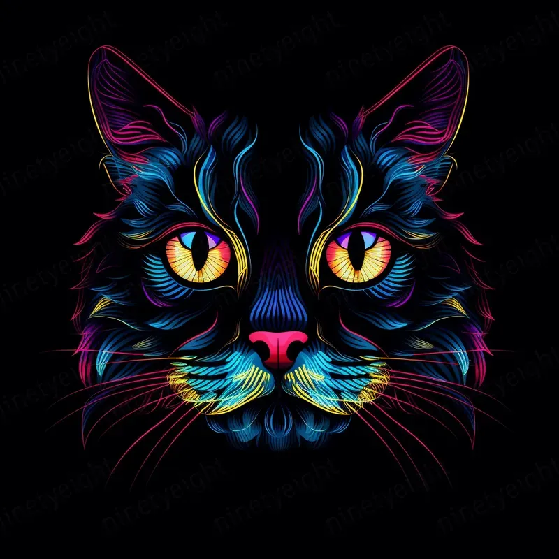 Glowing Animal Tshirt Graphic Designs