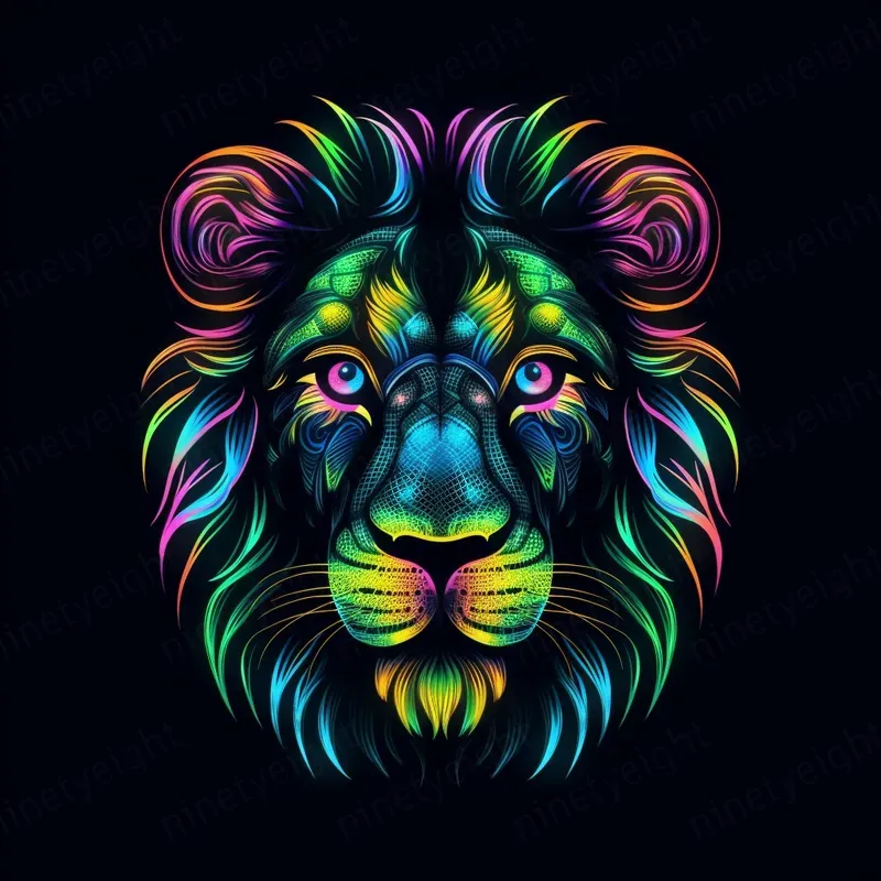 Glowing Animal Tshirt Graphic Designs