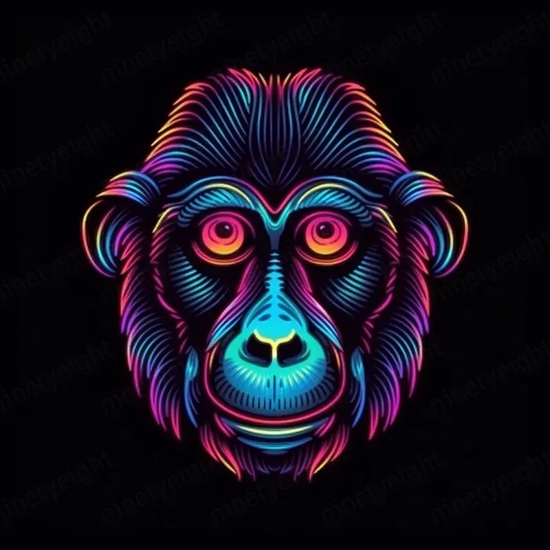 Glowing Animal Tshirt Graphic Designs