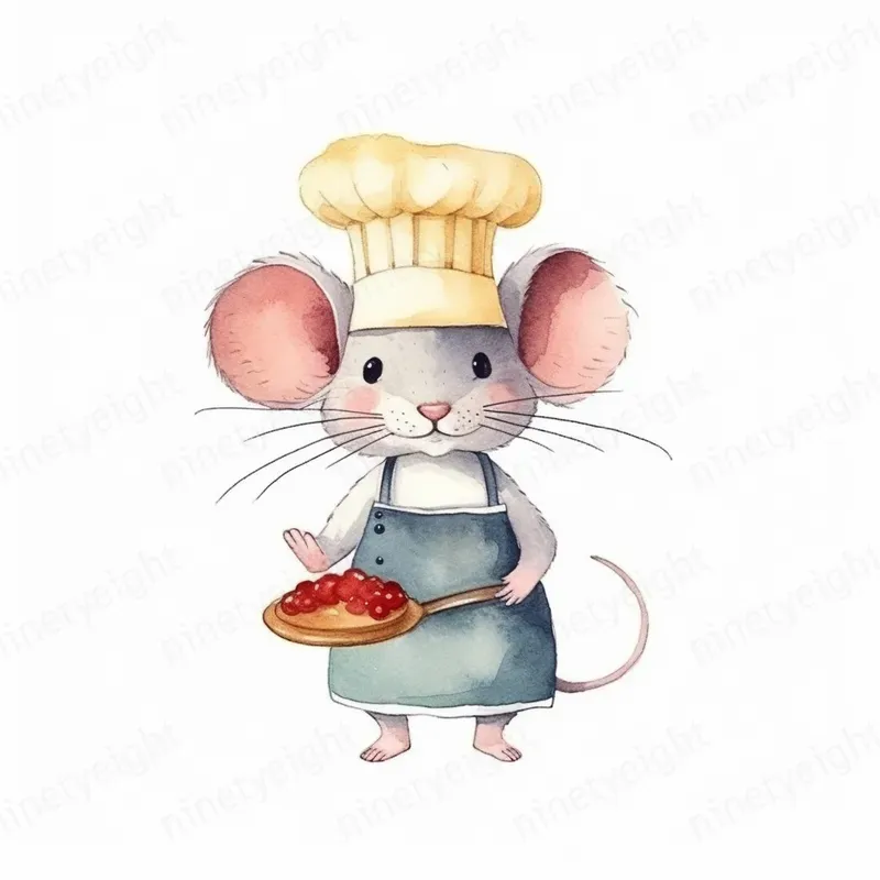 Cute Watercolor Animal Characters For Kids