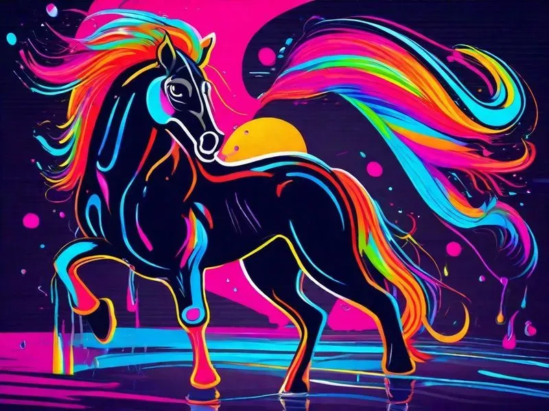 Illustrations Of Neon Colors