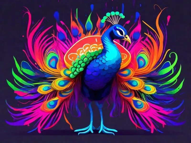 Illustrations Of Neon Colors