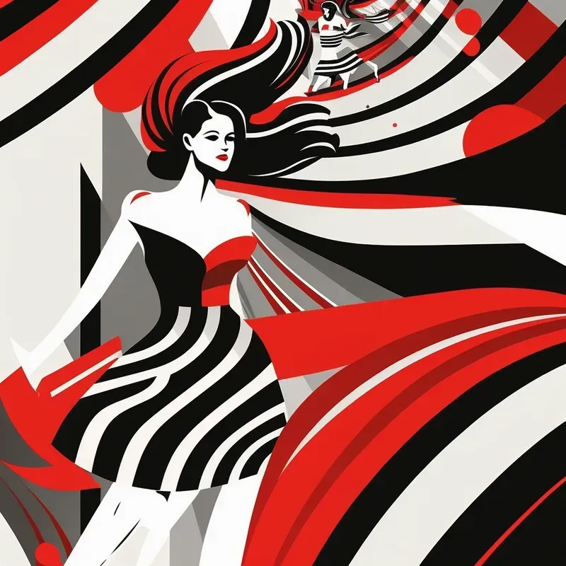 Colorful Bold Line Art