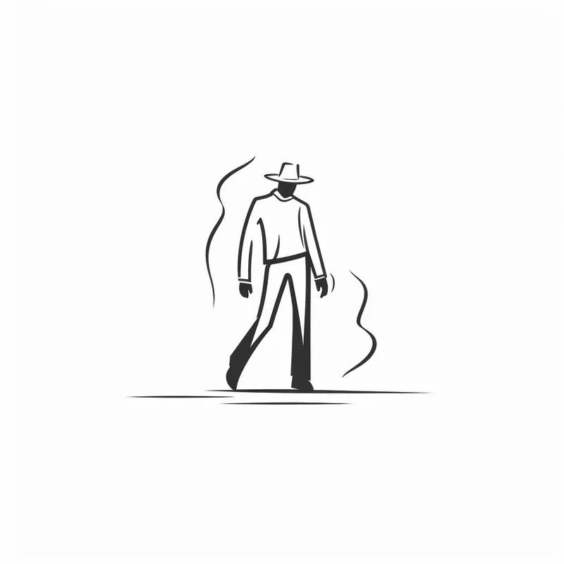 Firm And Simple Black And White Doodles