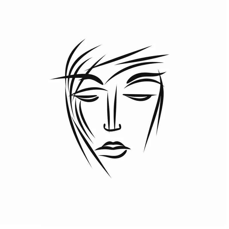 Firm And Simple Black And White Doodles
