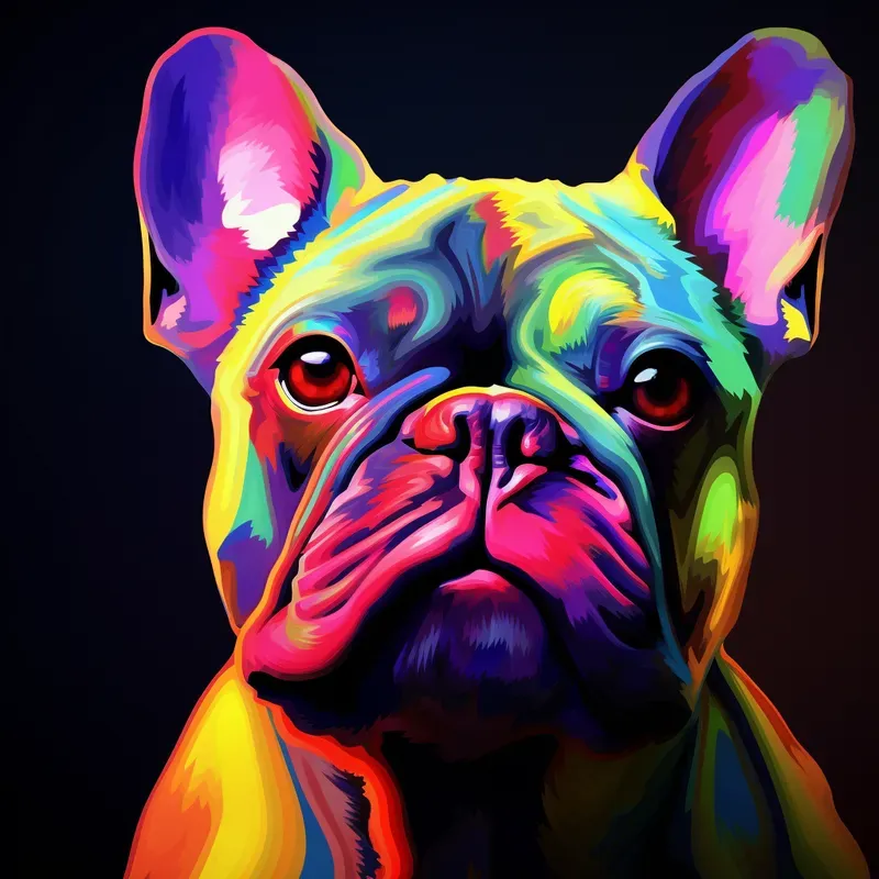 Colorful Portraits Of Different Animals