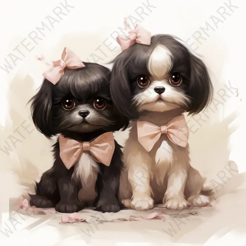 Cute Dog Breeds Illustrations Of Dogs