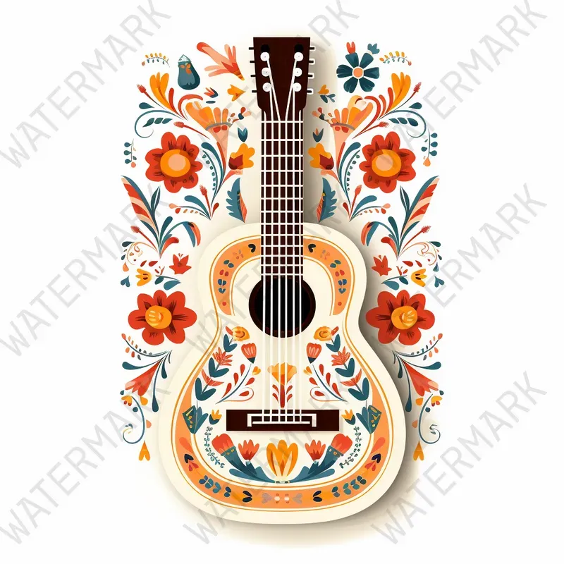 Folk Art Illustrations Hispanic Cliparts