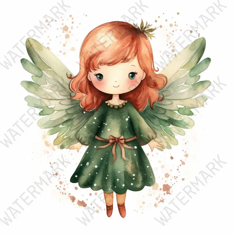 Christmas Watercolor Illustration Art