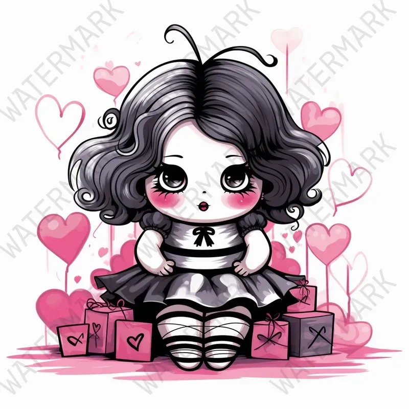 Cute Cartoon Characters Quirky Gothics