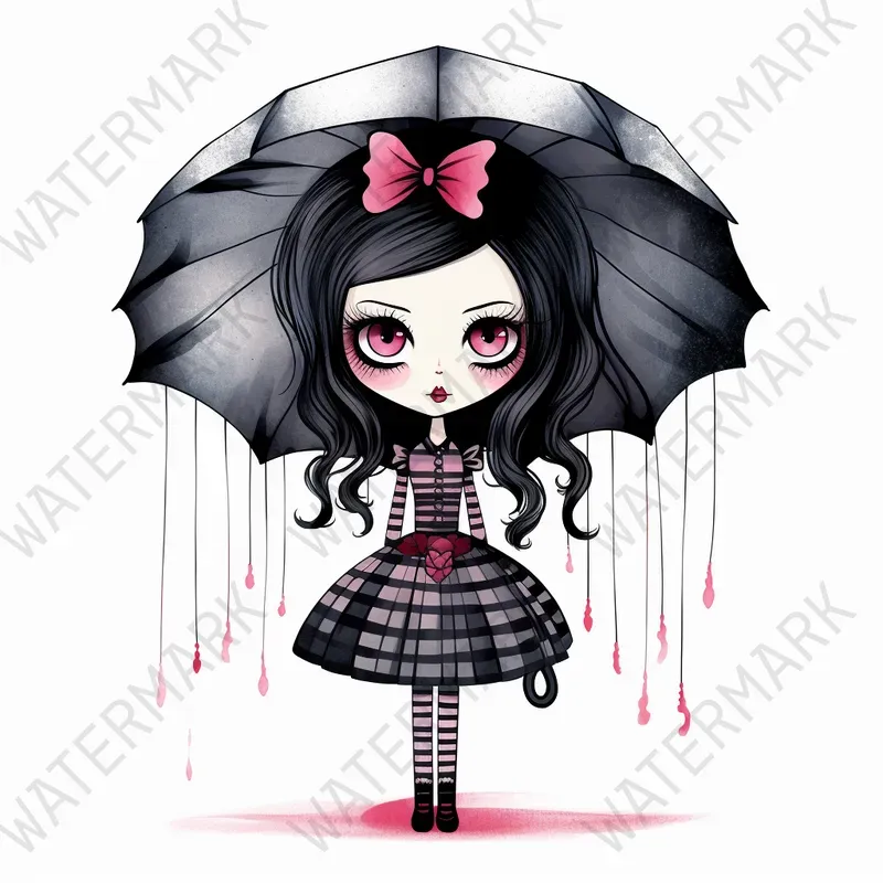 Cute Cartoon Characters Quirky Gothics