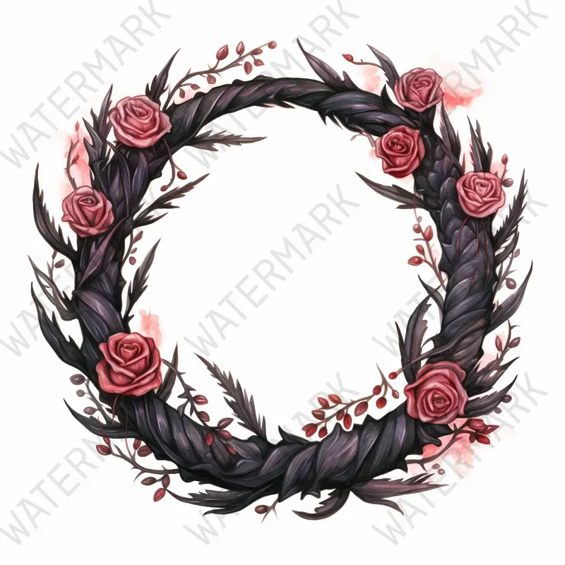 Christmas Watercolor Cute Gothic Cliparts