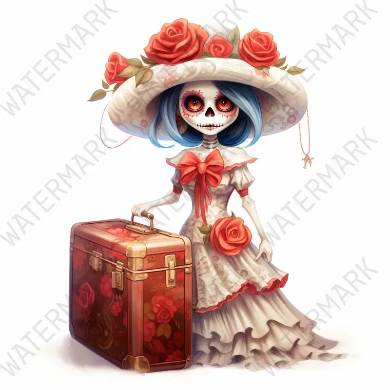 Day Of Dead Clipart Mexican Characters