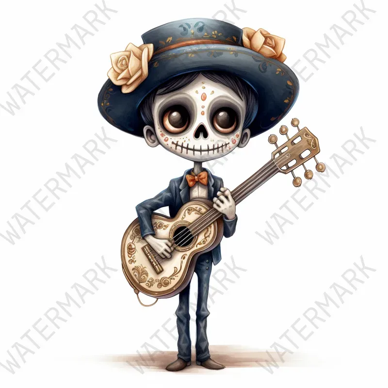 Day Of Dead Clipart Mexican Characters