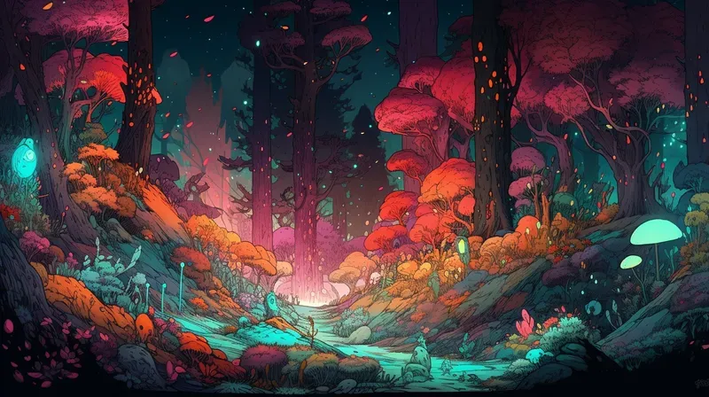 Beautiful Illustrations In A Bright Style