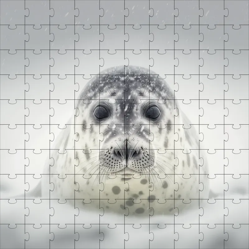 Wild Animal Portraits In Snow