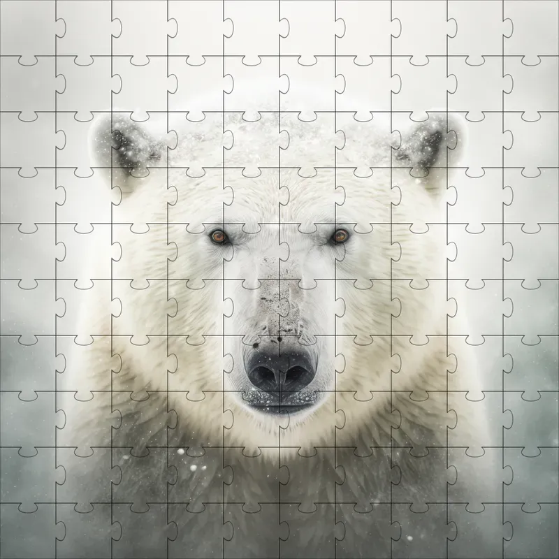 Wild Animal Portraits In Snow