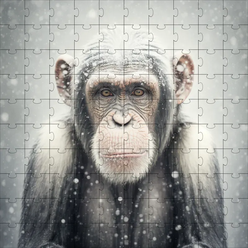 Wild Animal Portraits In Snow