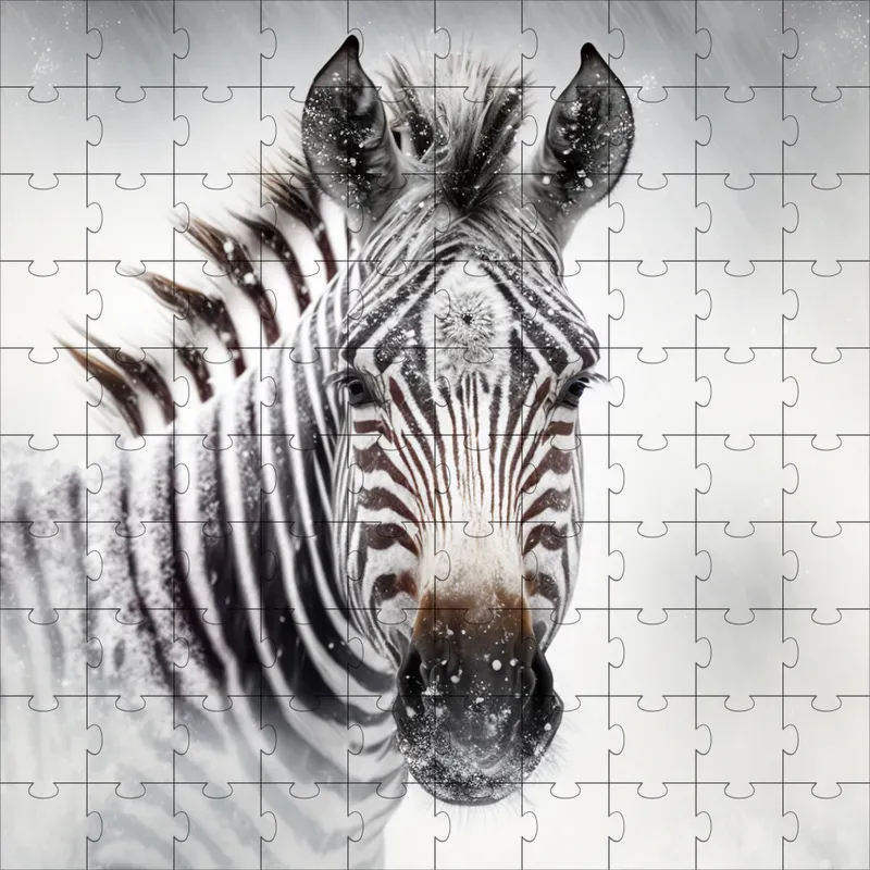 Wild Animal Portraits In Snow