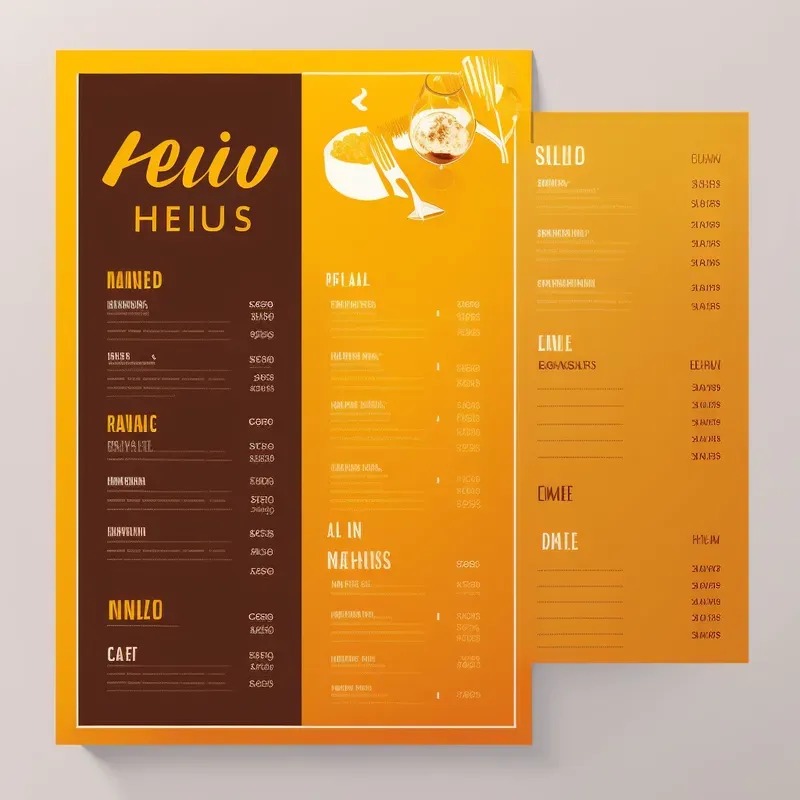 Professional Menu Mockups