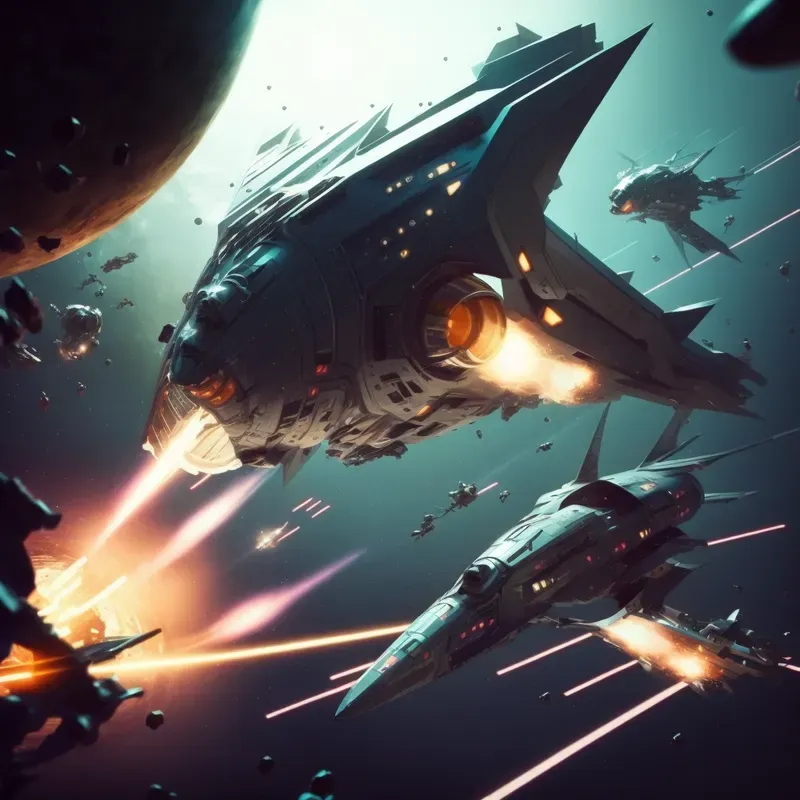 Spaceship Battle Wallpapers