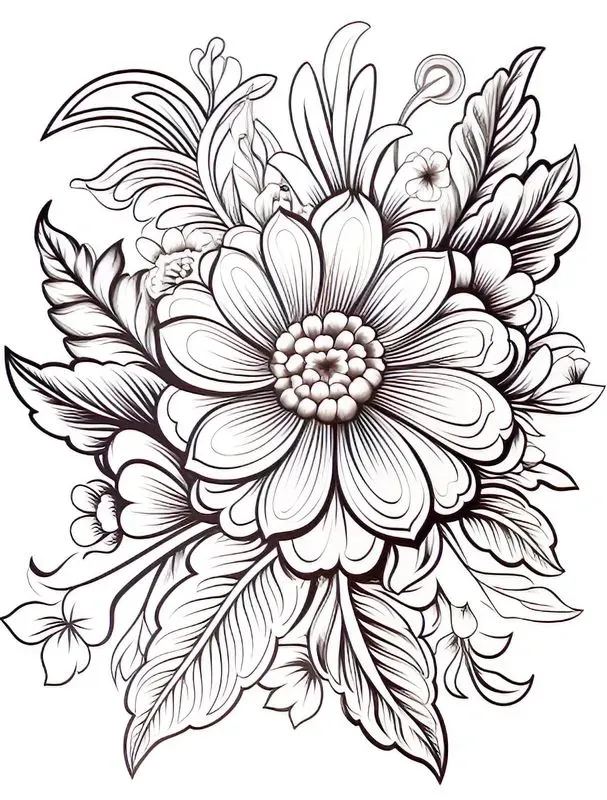 Easy Adult Coloring Pages