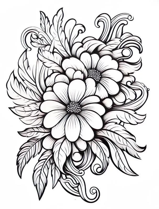 Easy Adult Coloring Pages