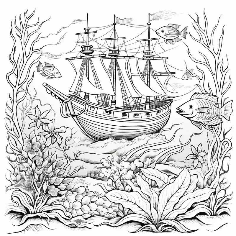 Under The Sea Adventures Coloring Books