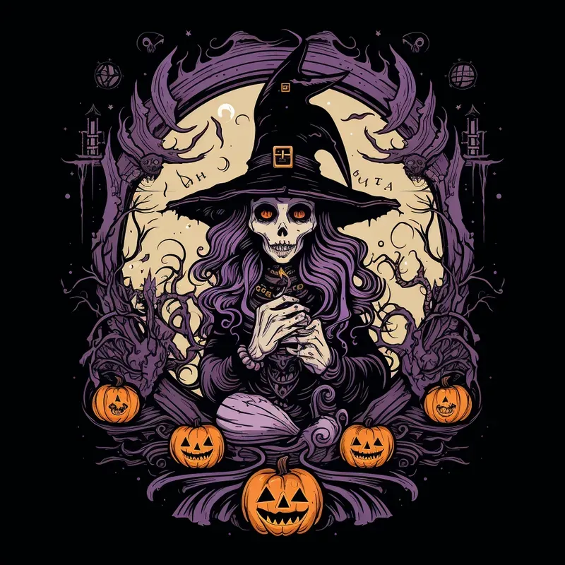 Halloween Tshirt Design Illustrations