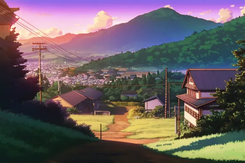 Retro Anime Landscapes